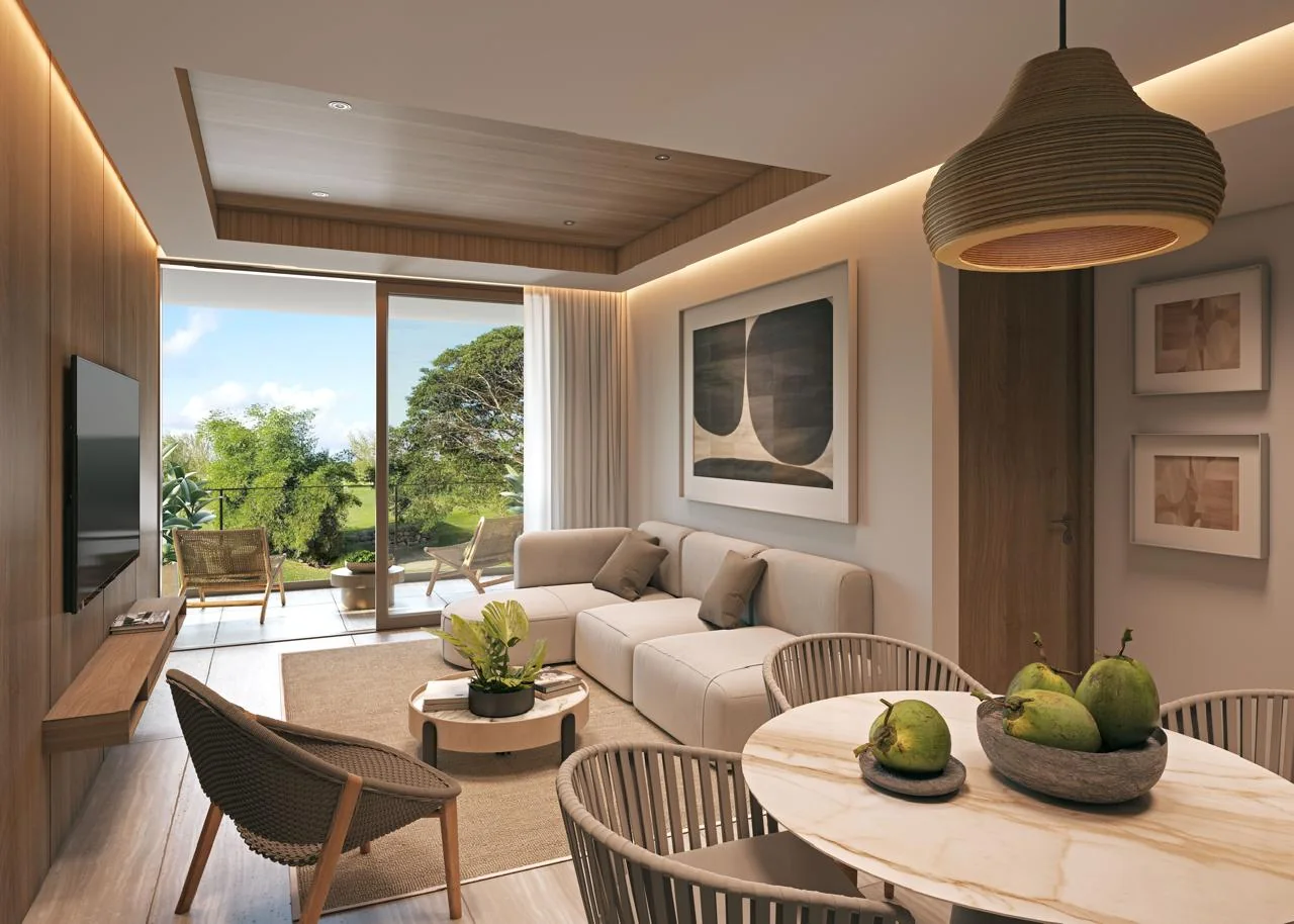 Living room — rendering