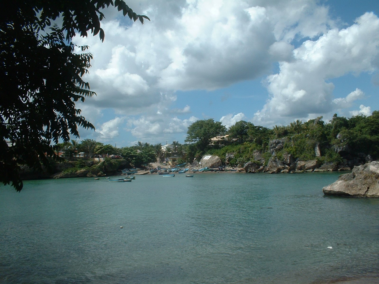 Boats in Boca de Yuma harbour